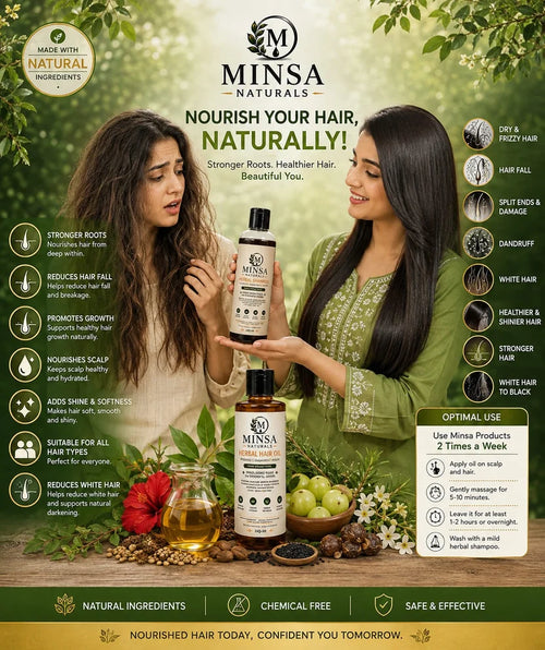 Herbal Hair Oil + Herbal Shampoo