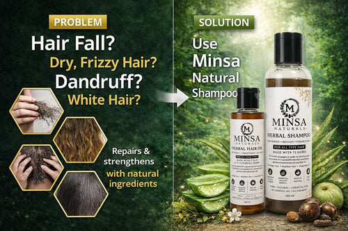 Minsa Naturals Herbal Hair Care Kit – Herbal Hair Oil + Herbal Shampoo