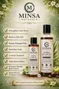 Minsa Naturals Herbal Hair Care Kit – Herbal Hair Oil + Herbal Shampoo